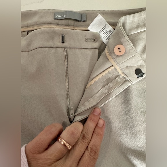 Vince Business Casual Tan Straight Leg Pants Size 6 excellent condition - Picture 4 of 5